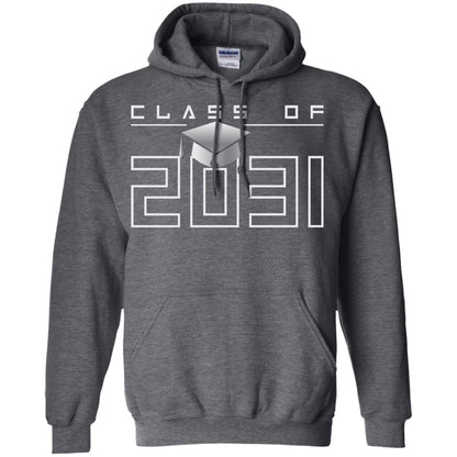 Class Of 2031 Kindergarten First Day Of School Graduate In 2031 Shirt Dark Heather