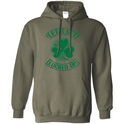 Let_s Get Lucked Up St. Patrick_s Day T-shirt Military Green
