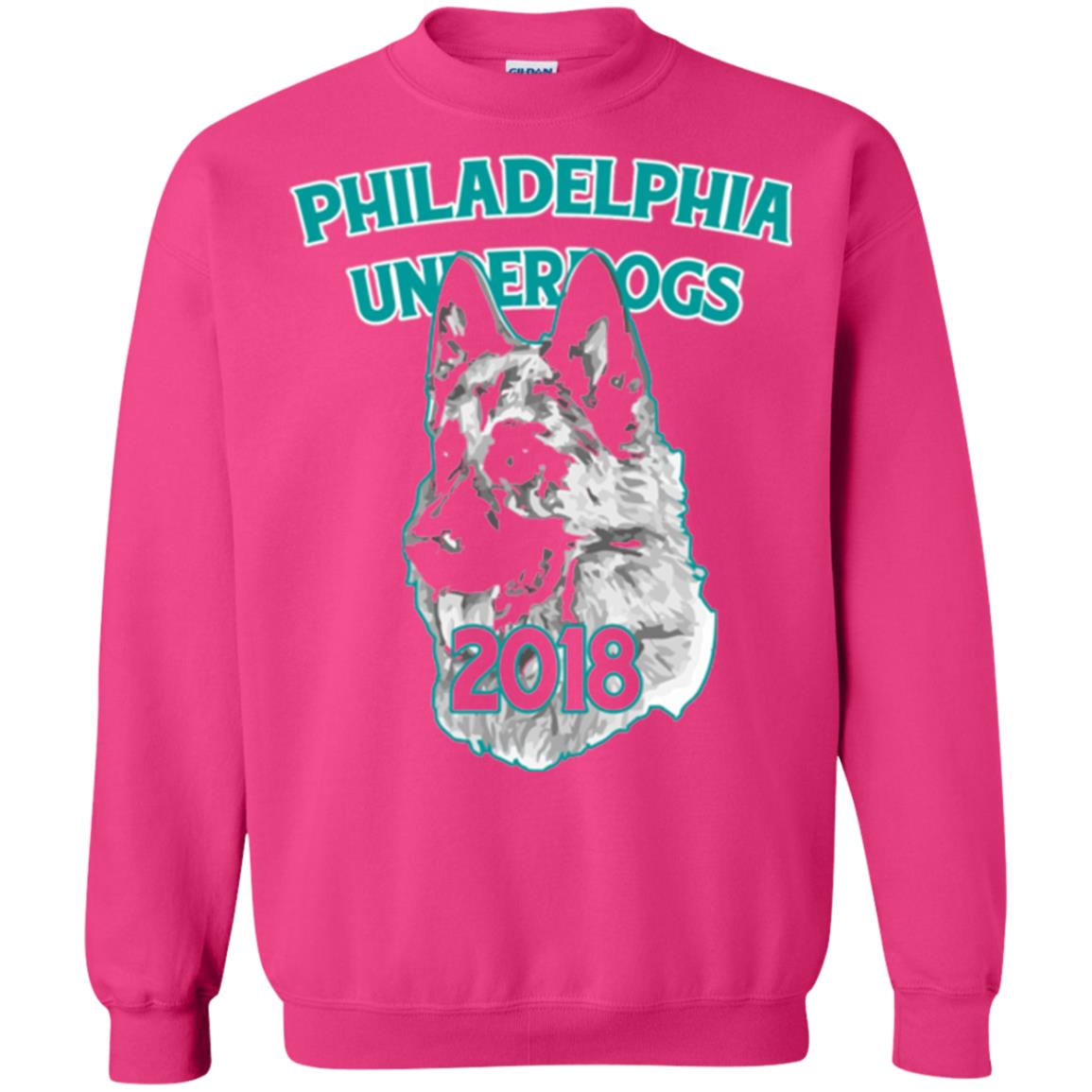 Dog Lover T-shirt Philadelphia Underdogs Celebration 2018 T-shirt Heliconia