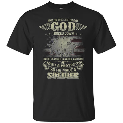And On The Eighth Day God Looked Down On His Planned Paradise And Said I Need A Protector So He Made A Soldier Black