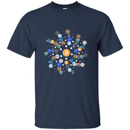 Cryptocurrency T-shirt Navy