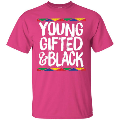 African Pride History Heritage T-shirt Young Gifted And Black Heliconia