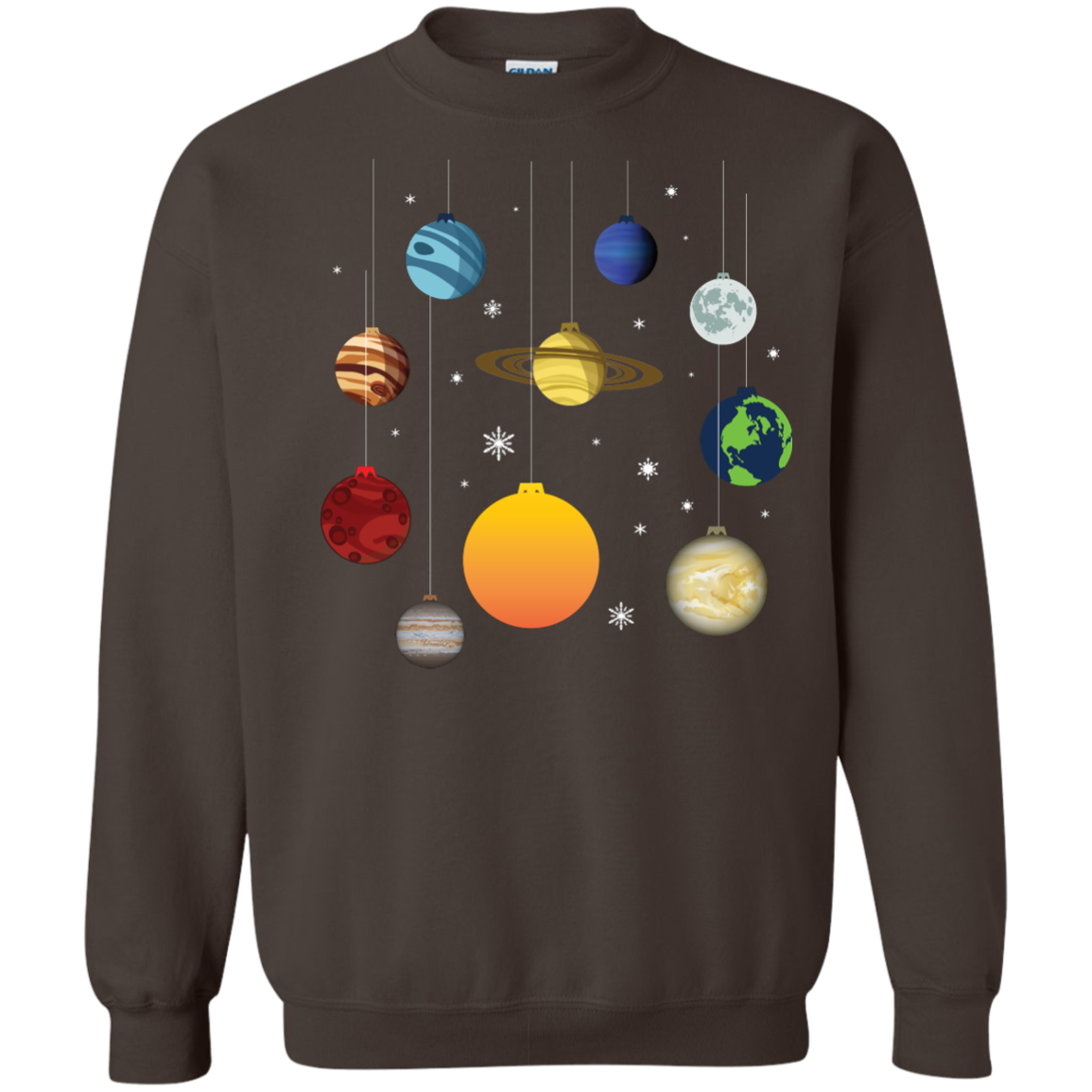Christmas T-shirt Joy To Universe Christmas Dark Chocolate