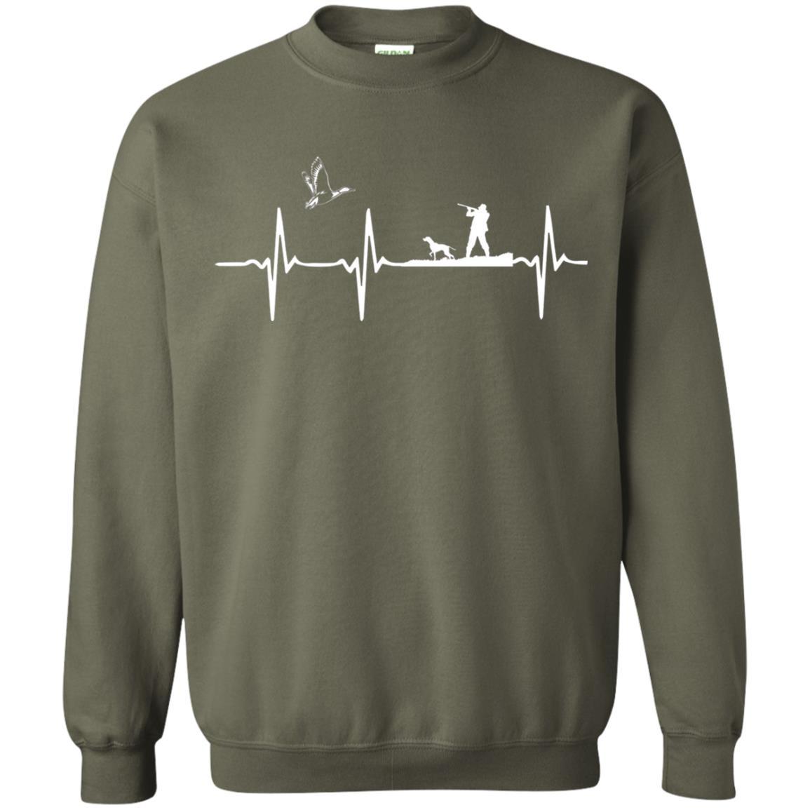 Hunter T-shirt Duck Hunting Waterfowl Military Green