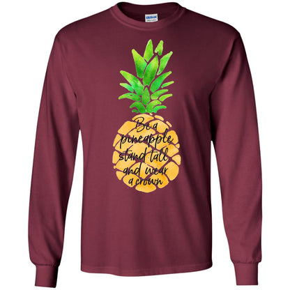 Funny Pineapple T-shirt Maroon