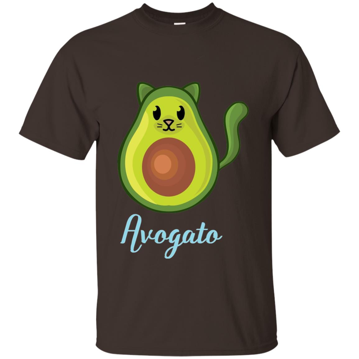 Avogato Avocado Cat Funny Avocato T-shirt Dark Chocolate