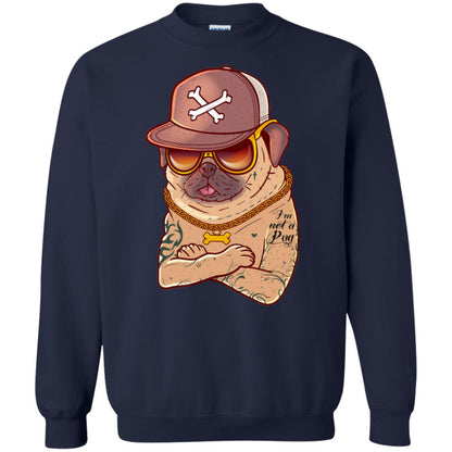 I'm Not A Pug Tattoo Dog Owner Shirt Navy
