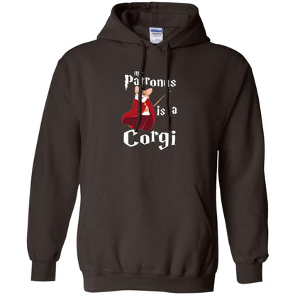 Dog Lover T-shirt My Patronus Is A Corgi T-shirt Dark Chocolate
