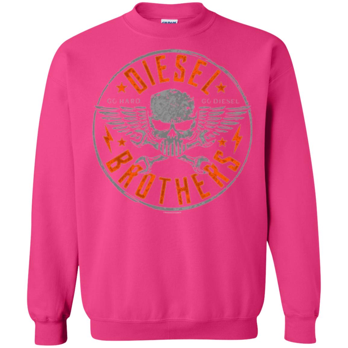 Skull Cross Wrench T-shirt Diesel Brothers Go Hard Go Diesel Heliconia