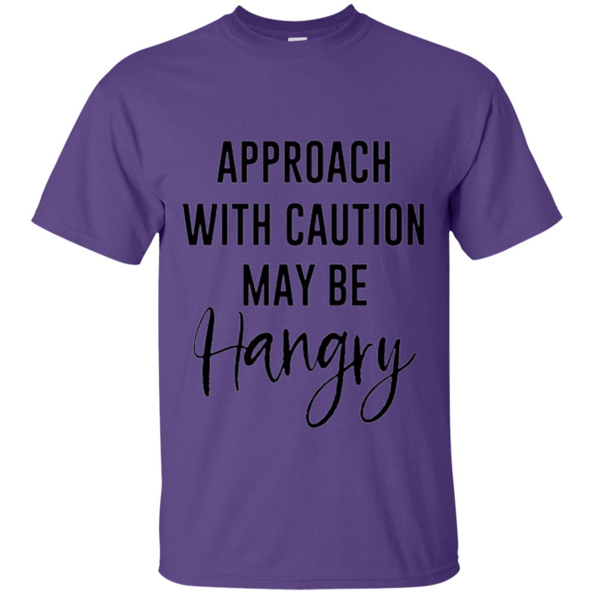 Approach With Caution Maybe Hangry T-shirt Purple