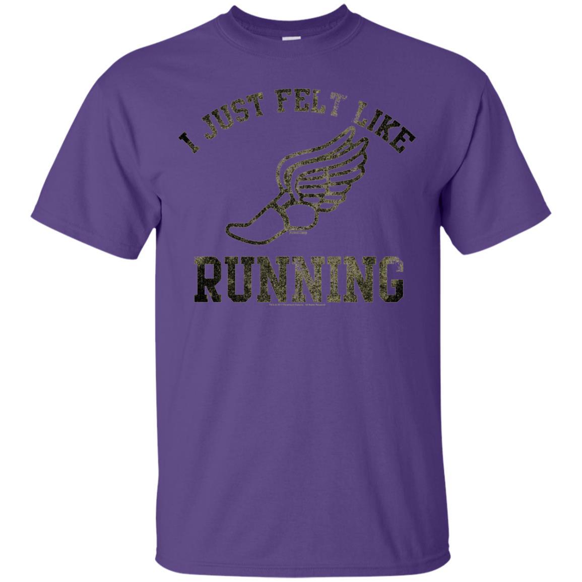 Movie T-Shirt I Just Felt Like Running Purple
