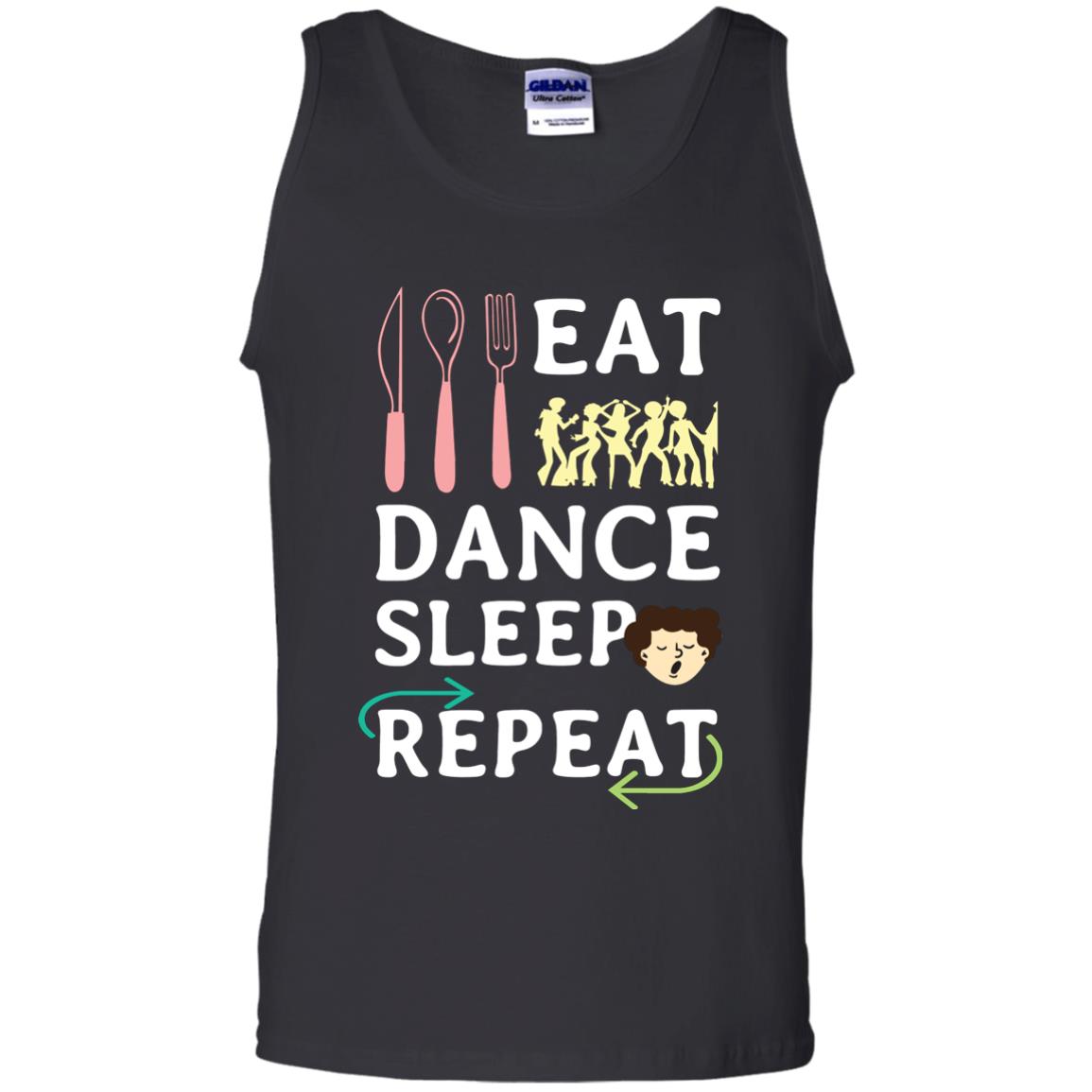Eat Dance Sleep Repeat Dance Lover Shirt Black