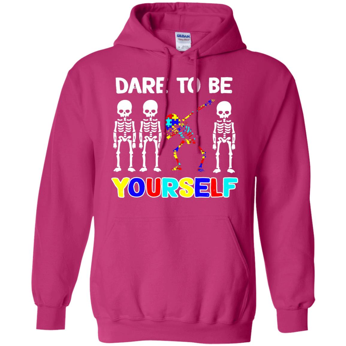 Dare To Be Yourself Autism Awareness Shirt Heliconia