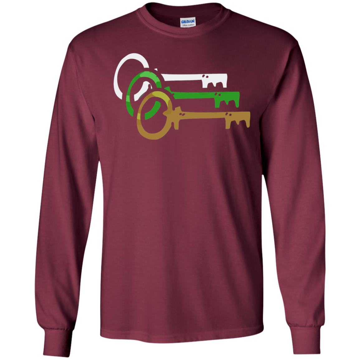 Player One Ready Keys Gamer T-shirt Maroon