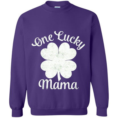 One Lucky Shamrock Mama St. Patrick's Day T-shirt Purple