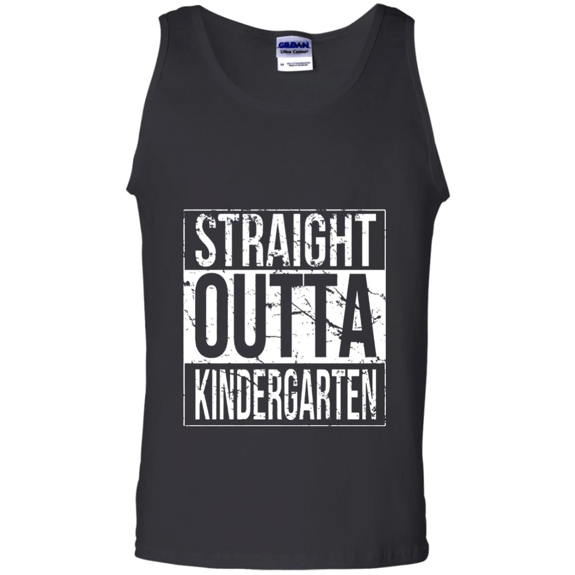 Kids Straight Outta Kindergarten T-shirt Black