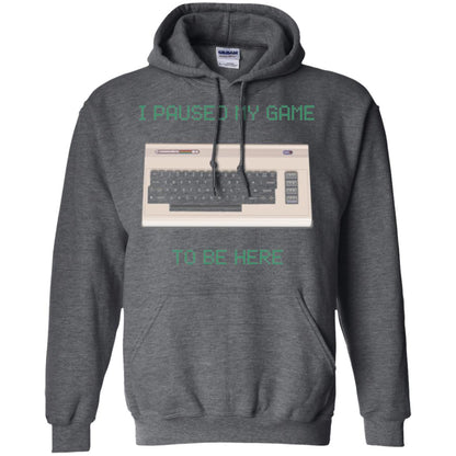 Retro Gamer T-shirt I Paused My Game To Be Here Dark Heather
