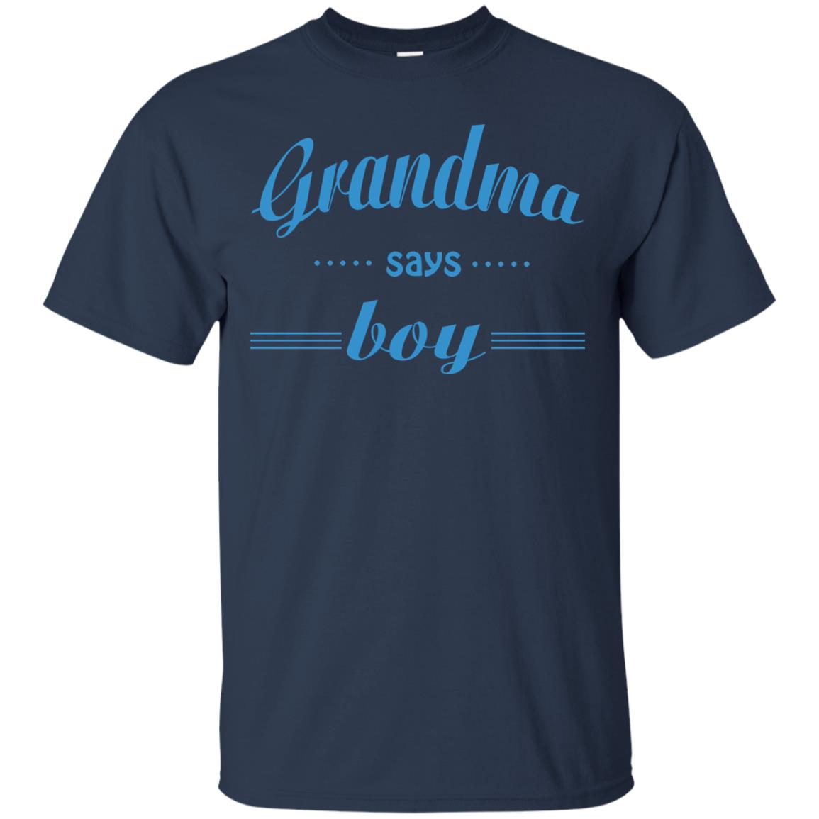 Grandma Say Boy Shirt Navy