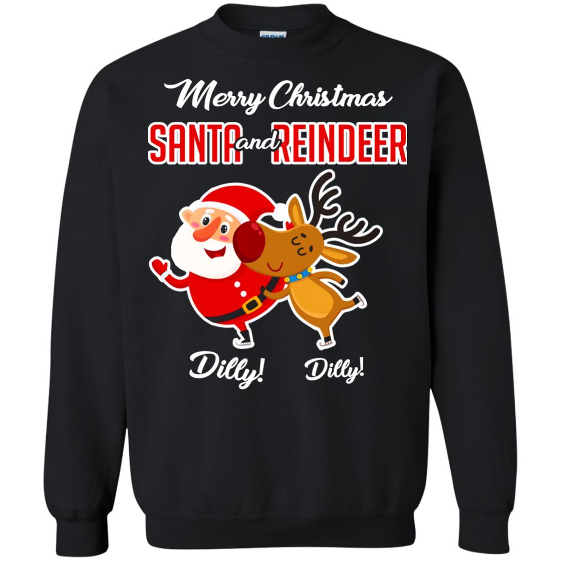Christmas T-shirt Merry Christmas Dilly Dilly Black
