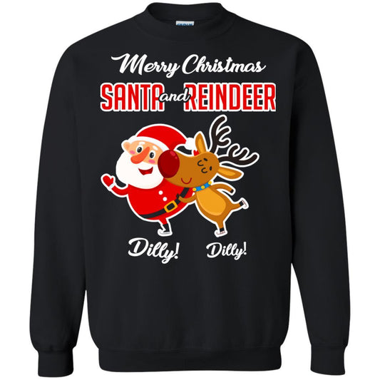 Christmas T-shirt Merry Christmas Dilly Dilly Black