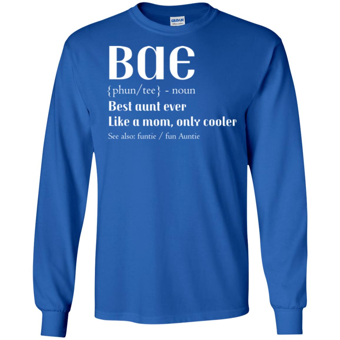 Bae Best Aunt Ever Shirt Royal