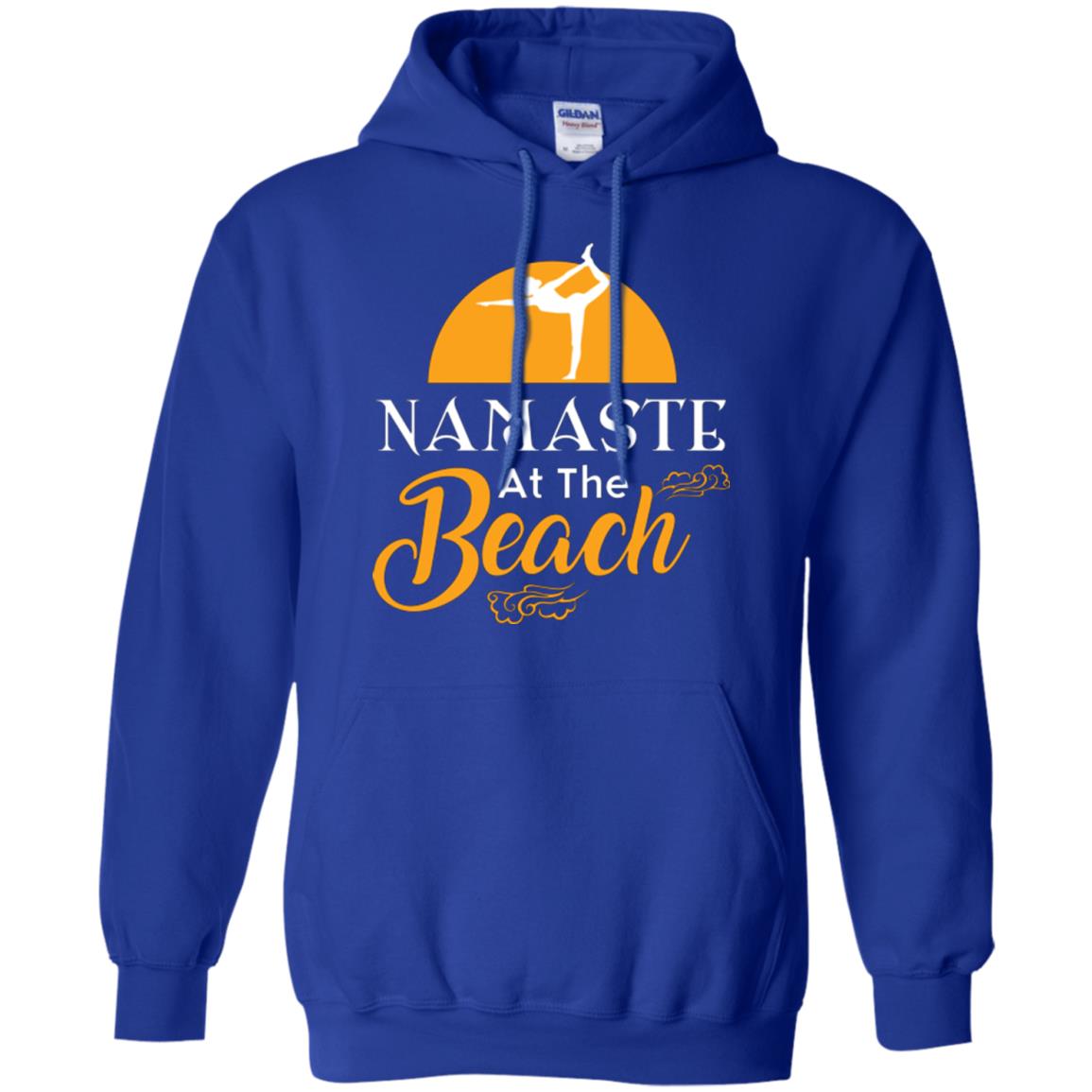 Yoga Lover T-shirt Namaste At The Beach Royal