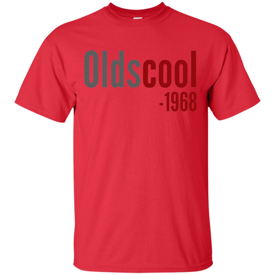 Oldscool 1968 Funny Old School 50th Birthday Gift T-shirt Red