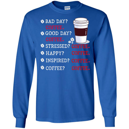 Coffee Idea Gift Shirt For Mens Womens Royal