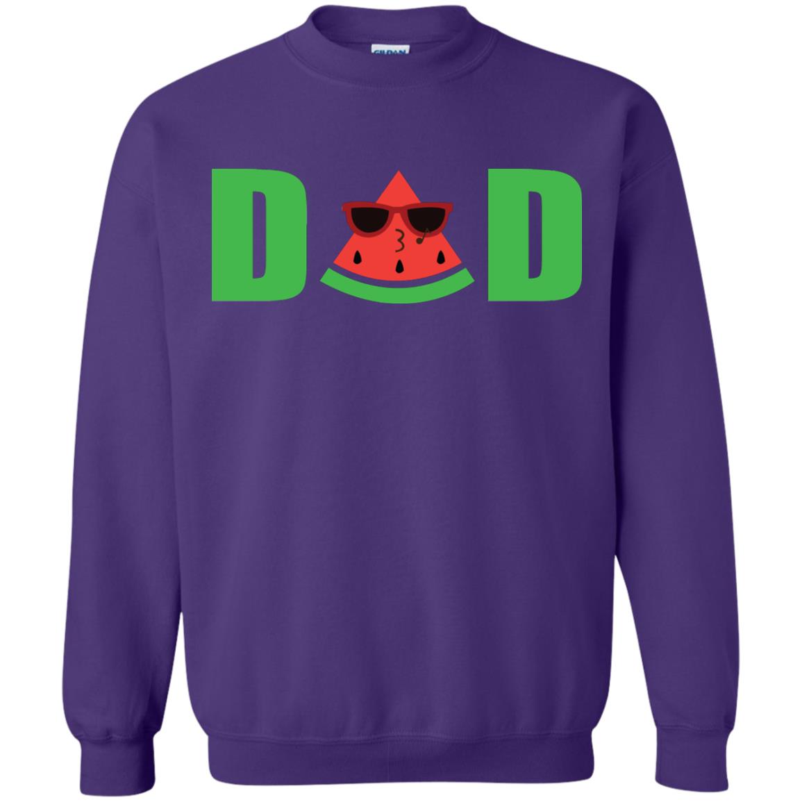Dad Watermelon Funny Summer Melon Fruit Shirt For Daddy Purple