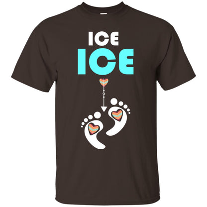 Ice Ice Funny Pregnancy Announcement T-shirt Dark Chocolate