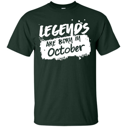 October Birthday Shirt Legends Are Born In Octorber Forest