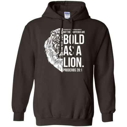 Christian T-shirt Bold As A Lion T-shirt Dark Chocolate