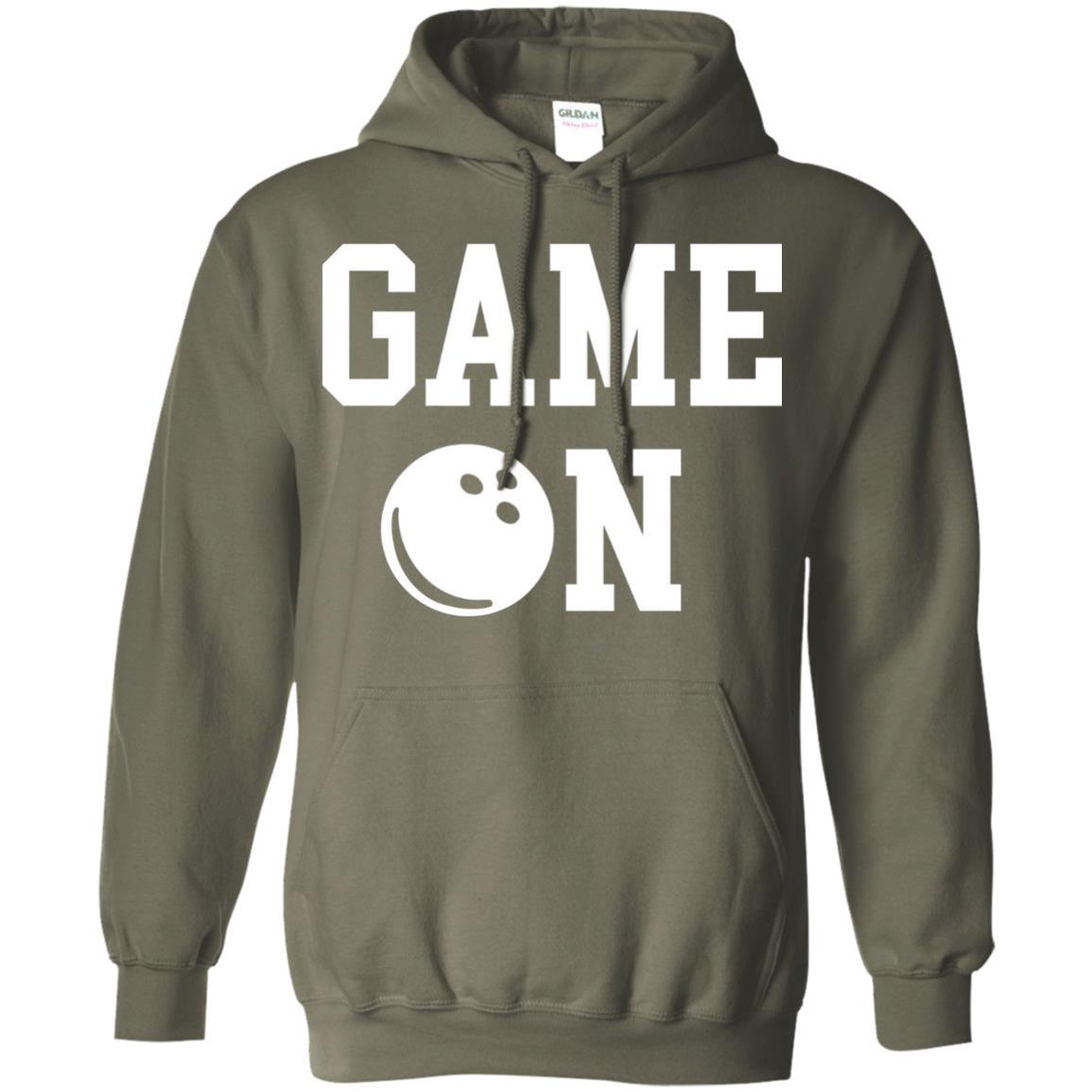 Bowler T-shirt Game On Bowling T-shirt Military Green