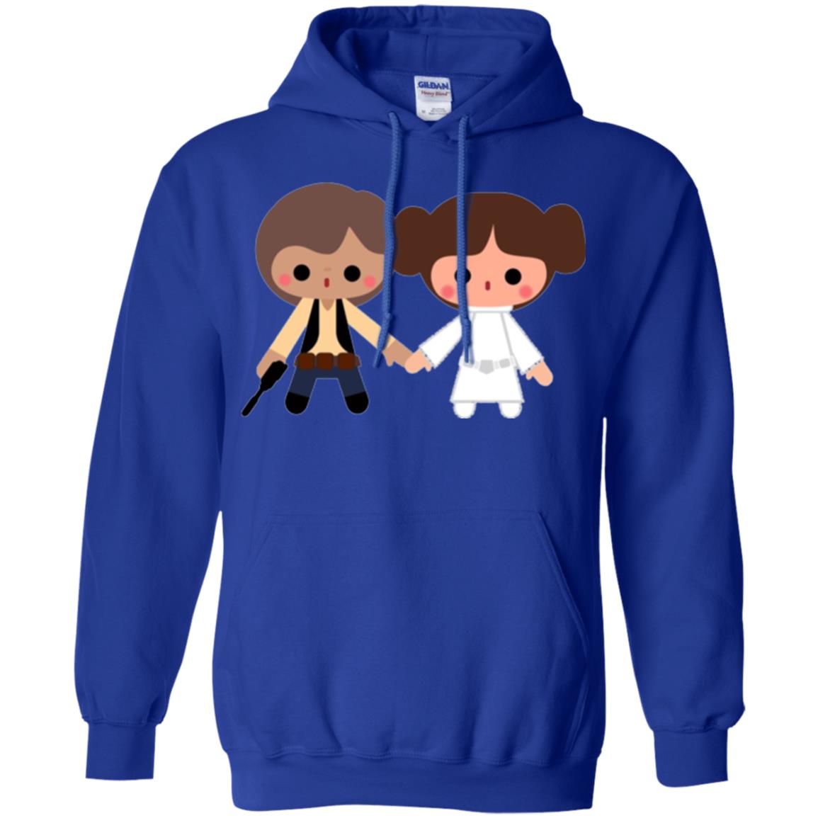 Cartoon T-shirt Han Solo Princess Leia Royal