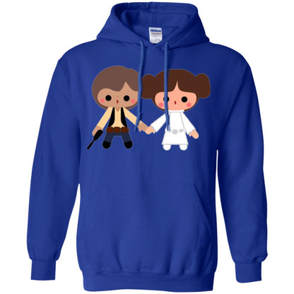 Cartoon T-shirt Han Solo Princess Leia Royal