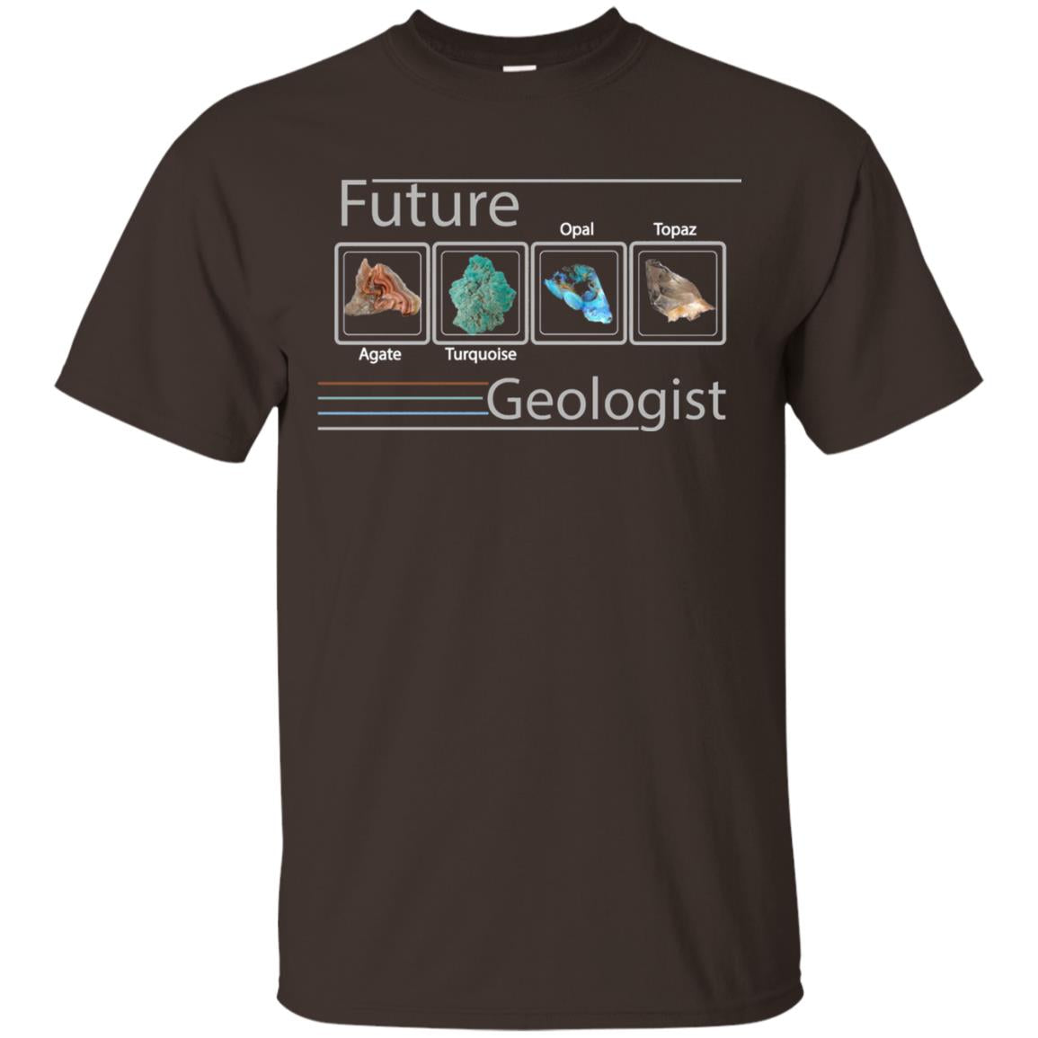 Science T-shirt Future Geologist Dark Chocolate