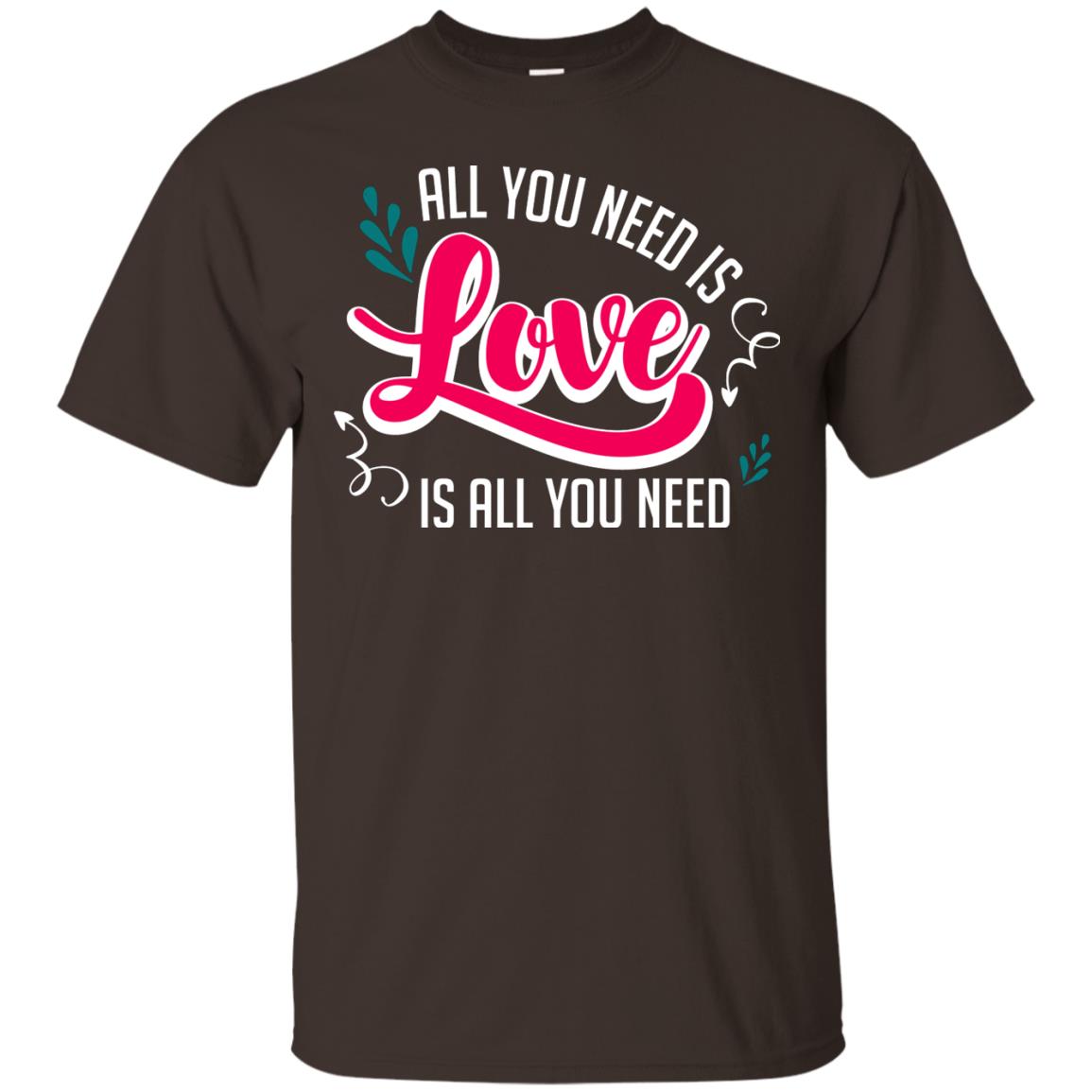 All You Need Is Love T-shirt Dark Chocolate