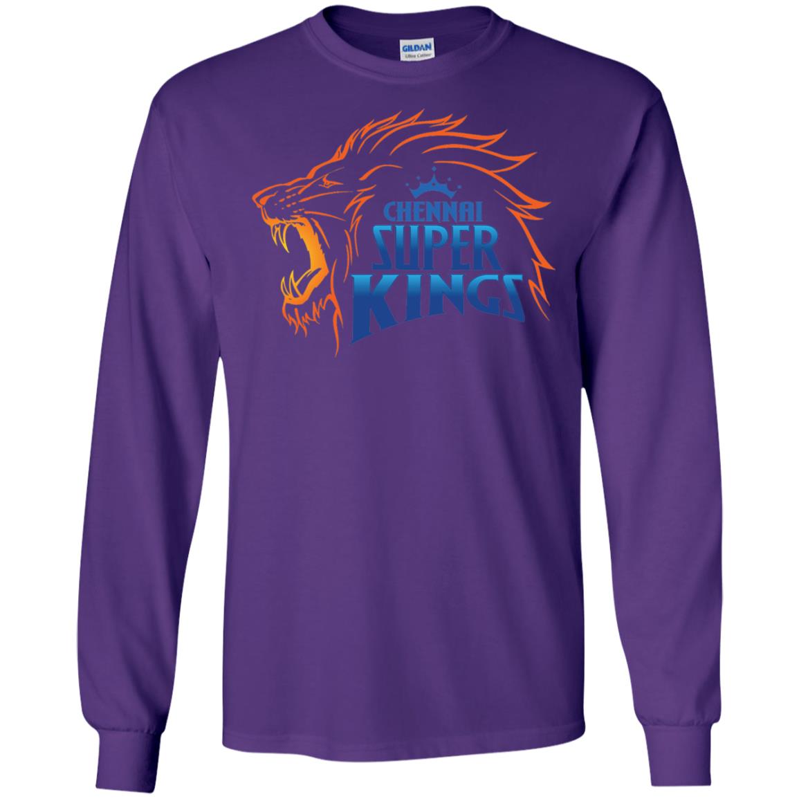Chennai Super Kings Cricket Fans 2018 T-shirt Purple