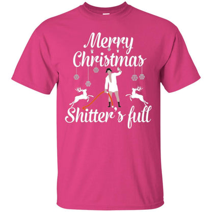 Christmas T-shirt Reindeer Merry Christmas Shitter's Full Heliconia