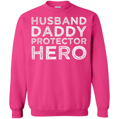 Husband Daddy Protector Hero T-shirt Heliconia