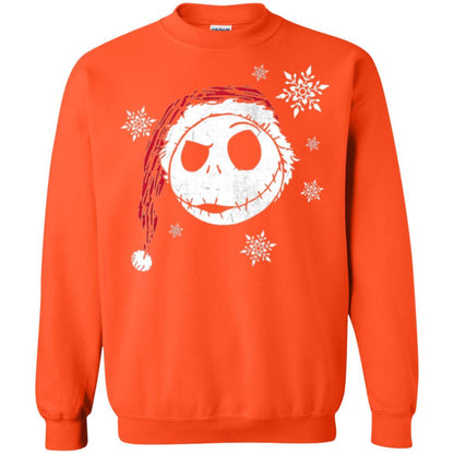 Christmas T-shirt Disney Nightmare Before Christmas Snowflake Orange