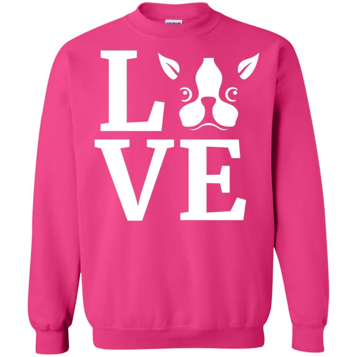 Dog Lovers T-shirt I Love My Boston Terrier Heliconia