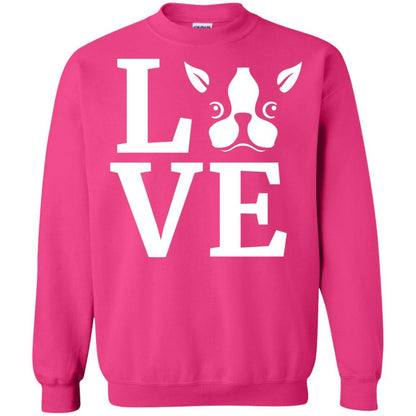 Dog Lovers T-shirt I Love My Boston Terrier Heliconia
