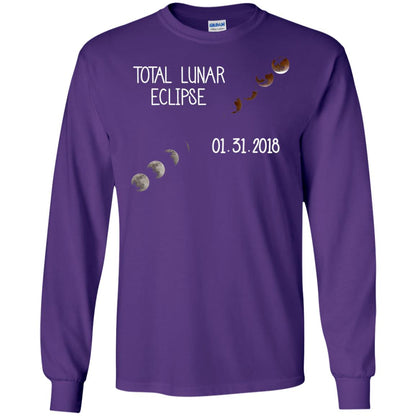 Total Lunar Eclipse 01-31-2018 Celebration Shirt Purple