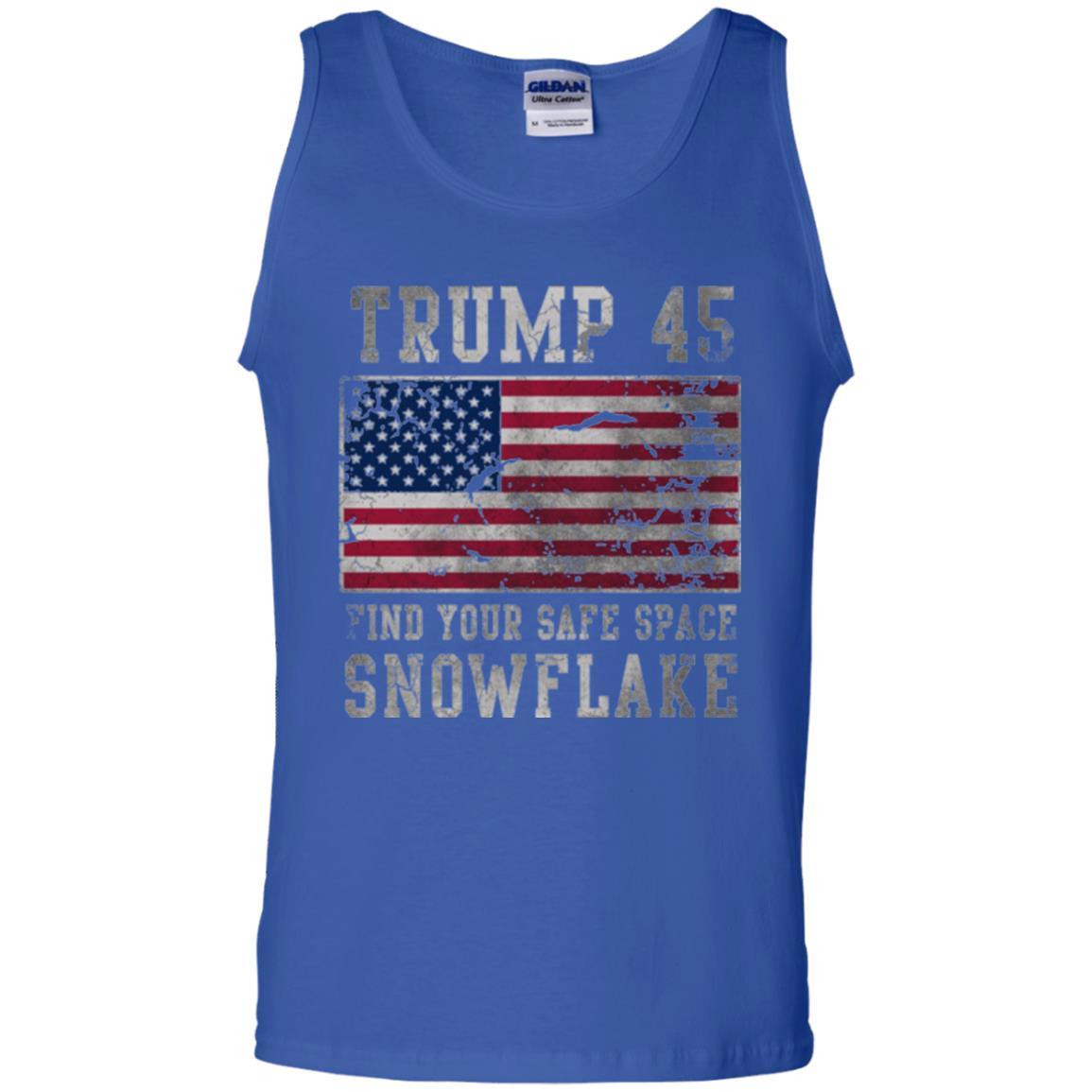 Trump 45 Find Your Safe Space Snowflake T-shirt Royal