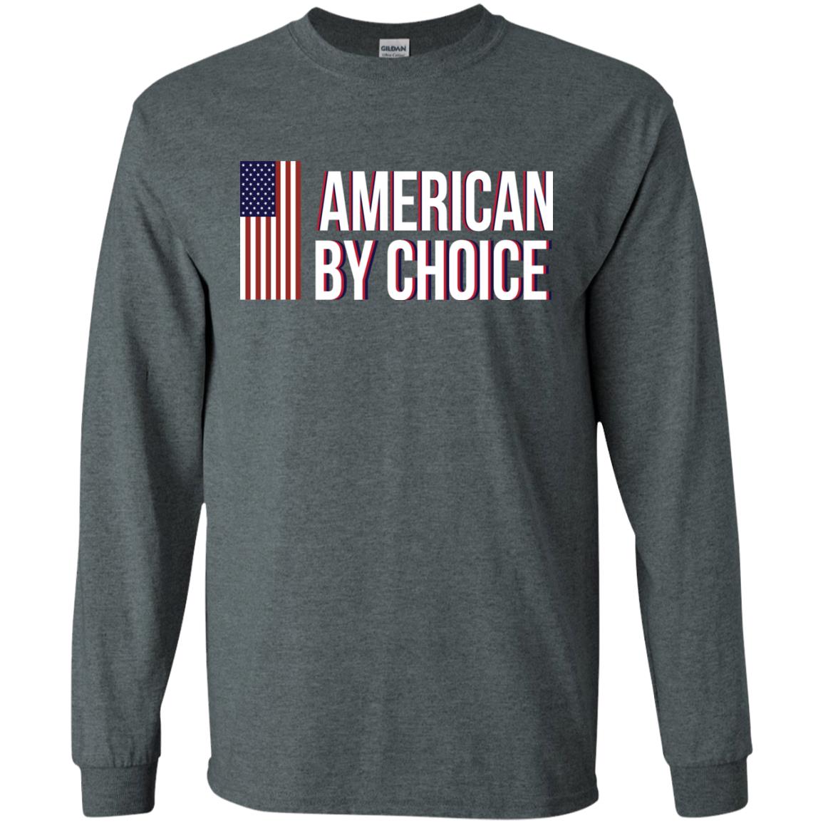 Flag Of American By Choice T-shirt Dark Heather