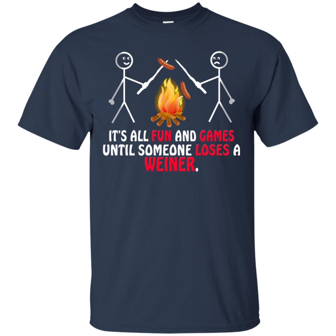 Camper T-shirt It's All Fun And Games Navy