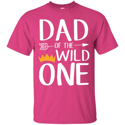 Dad Of The Wild One Daddy T-shirt Heliconia