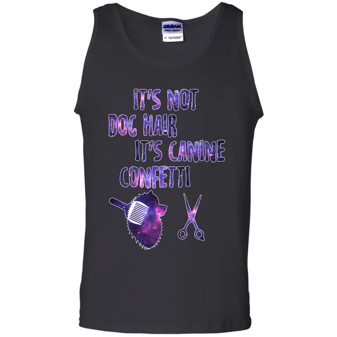 It's Not Dog Hair It's Canine Confetti Groomer Dog Shirt Black