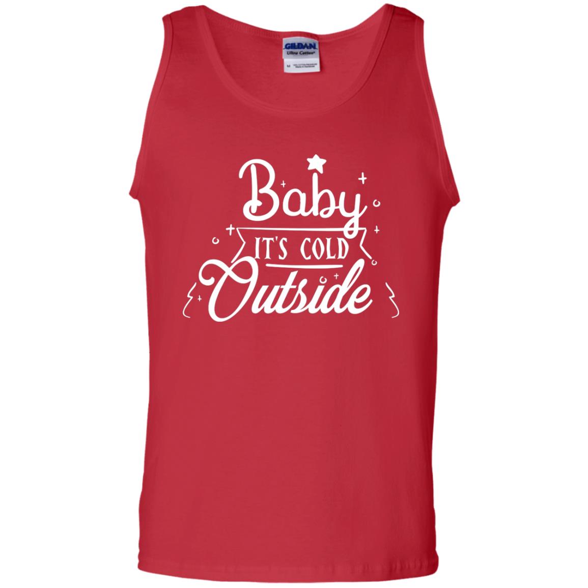 Baby It's Cold Outside X-mas Quote Gift Shirt Red